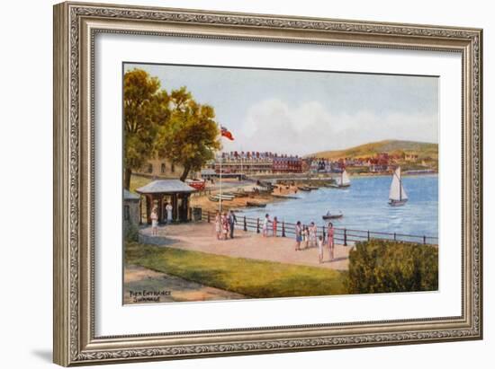 Pier Entrance, Swanage-Alfred Robert Quinton-Framed Giclee Print