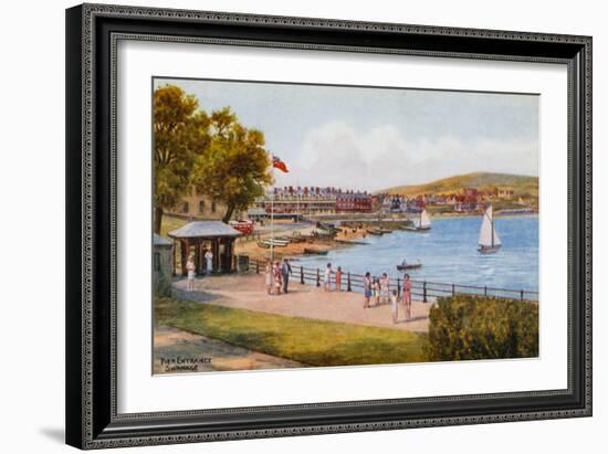 Pier Entrance, Swanage-Alfred Robert Quinton-Framed Giclee Print