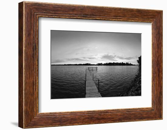 Pier in a Lake, Lake Minnetonka, Minnesota, USA-null-Framed Photographic Print