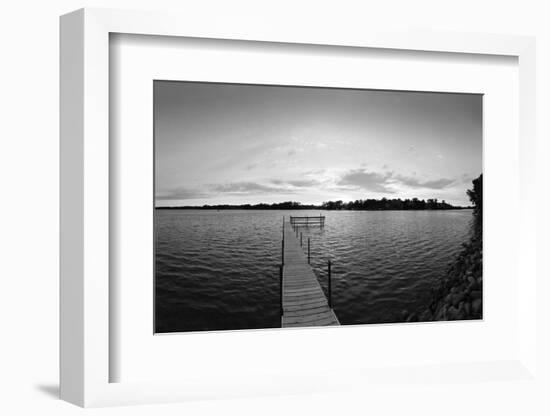 Pier in a Lake, Lake Minnetonka, Minnesota, USA-null-Framed Photographic Print