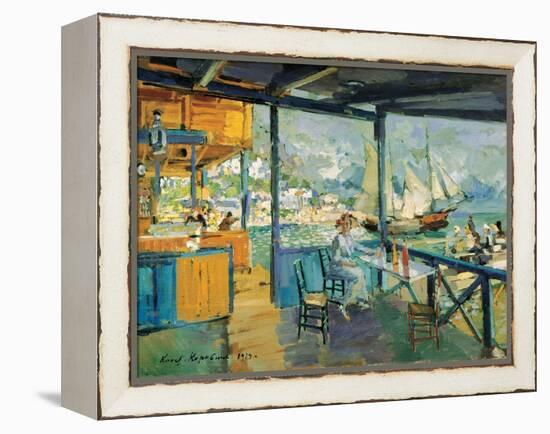 Pier in Gurzuf, 1914-Konstantin Korovin-Framed Premier Image Canvas