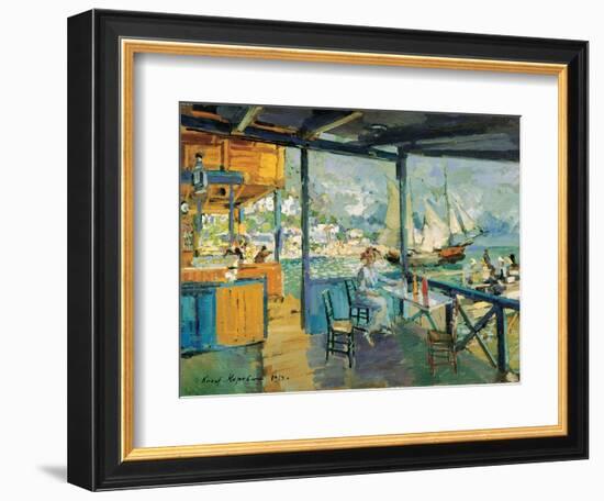 Pier in Gurzuf, 1914-Konstantin Korovin-Framed Giclee Print