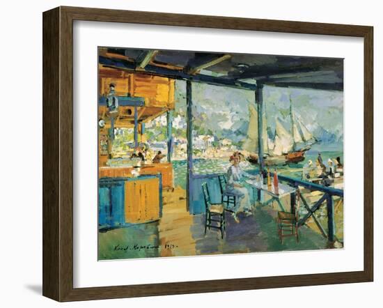 Pier in Gurzuf, 1914-Konstantin Korovin-Framed Giclee Print