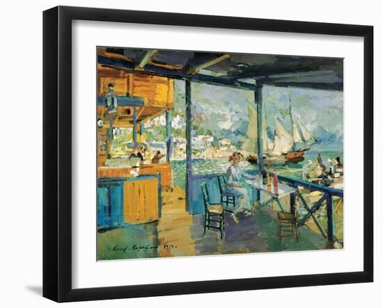 Pier in Gurzuf, 1914-Konstantin Korovin-Framed Giclee Print