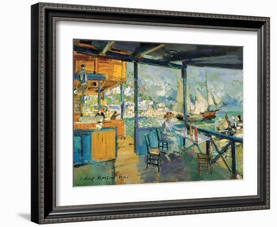 Pier in Gurzuf, 1914-Konstantin Korovin-Framed Giclee Print