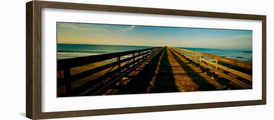 Pier in the Pacific Ocean, Cayucos Pier, Cayucos, California, Usa-null-Framed Photographic Print