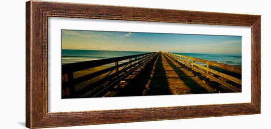 Pier in the Pacific Ocean, Cayucos Pier, Cayucos, California, Usa-null-Framed Photographic Print