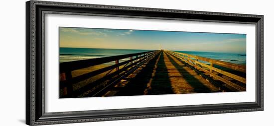 Pier in the Pacific Ocean, Cayucos Pier, Cayucos, California, Usa-null-Framed Photographic Print