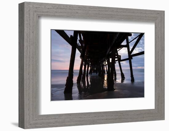 Pier in the Pacific Ocean, San Clemente Pier, San Clemente, California, USA-null-Framed Photographic Print