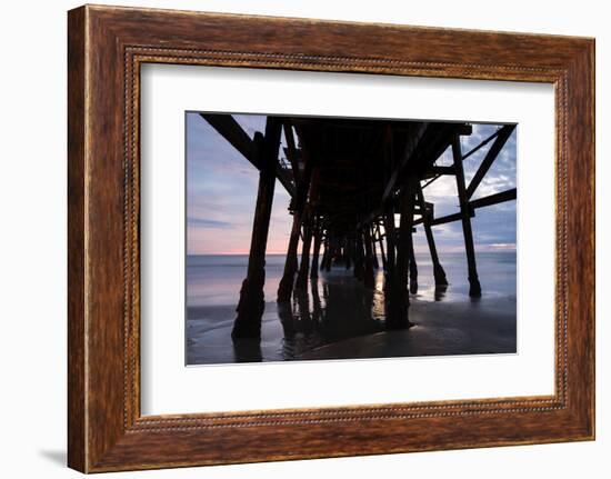 Pier in the Pacific Ocean, San Clemente Pier, San Clemente, California, USA-null-Framed Photographic Print