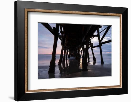 Pier in the Pacific Ocean, San Clemente Pier, San Clemente, California, USA-null-Framed Photographic Print