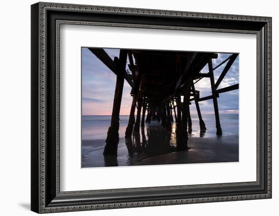 Pier in the Pacific Ocean, San Clemente Pier, San Clemente, California, USA-null-Framed Photographic Print