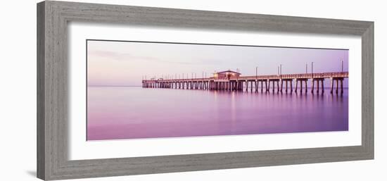 Pier in the Sea, Gulf State Park Pier, Gulf Shores, Baldwin County, Alabama, Usa-null-Framed Photographic Print