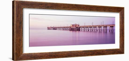 Pier in the Sea, Gulf State Park Pier, Gulf Shores, Baldwin County, Alabama, Usa-null-Framed Photographic Print