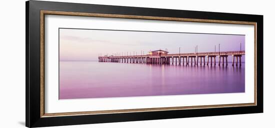 Pier in the Sea, Gulf State Park Pier, Gulf Shores, Baldwin County, Alabama, Usa-null-Framed Photographic Print