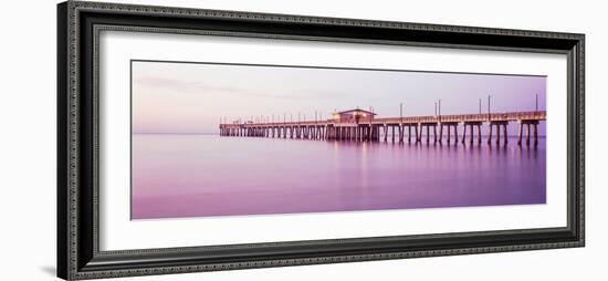 Pier in the Sea, Gulf State Park Pier, Gulf Shores, Baldwin County, Alabama, Usa-null-Framed Photographic Print