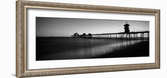 Pier in the Sea, Huntington Beach Pier, Huntington Beach, Orange County, California, USA-null-Framed Photographic Print