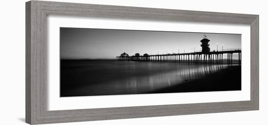 Pier in the Sea, Huntington Beach Pier, Huntington Beach, Orange County, California, USA-null-Framed Photographic Print