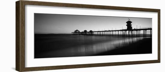 Pier in the Sea, Huntington Beach Pier, Huntington Beach, Orange County, California, USA--Framed Photographic Print