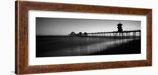 Pier in the Sea, Huntington Beach Pier, Huntington Beach, Orange County, California, USA-null-Framed Photographic Print