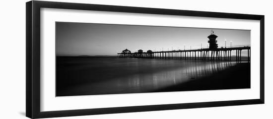 Pier in the Sea, Huntington Beach Pier, Huntington Beach, Orange County, California, USA-null-Framed Photographic Print