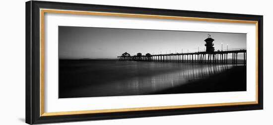 Pier in the Sea, Huntington Beach Pier, Huntington Beach, Orange County, California, USA-null-Framed Photographic Print