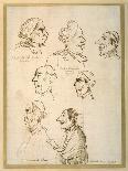 Seven Caricatured Profiles of Four Singers of the Papal Chapels-Pier Leone Ghezzi-Giclee Print