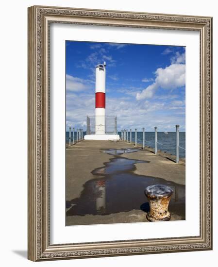 Pier Lighthouse, Rochester, New York State, United States of America, North America-Richard Cummins-Framed Photographic Print