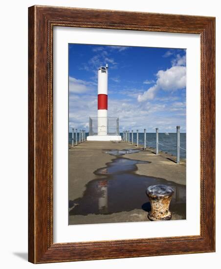 Pier Lighthouse, Rochester, New York State, United States of America, North America-Richard Cummins-Framed Photographic Print