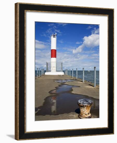 Pier Lighthouse, Rochester, New York State, United States of America, North America-Richard Cummins-Framed Photographic Print