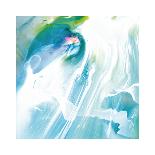 Blue and Green Flowing Abstract, c. 2008-Pier Mahieu-Premium Giclee Print