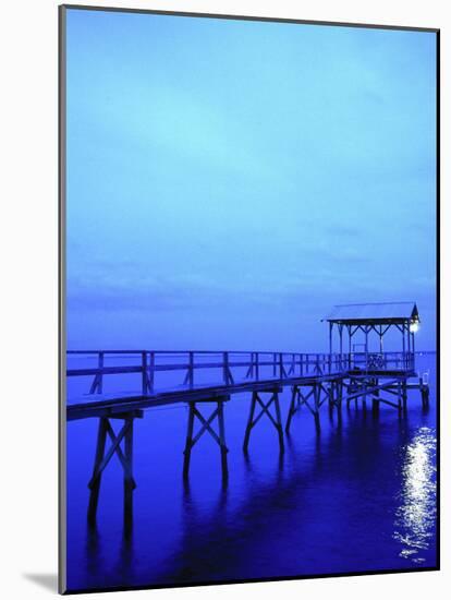 Pier, Mississippi Gulf, Bay St. Louis, MS-Kindra Clineff-Mounted Photographic Print