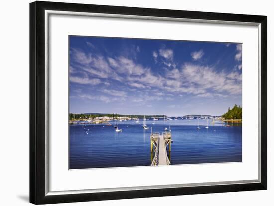 Pier near Southwest Harbor-Jon Hicks-Framed Photographic Print