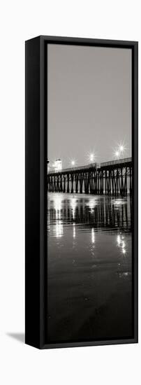 Pier Night Panel I-Lee Peterson-Framed Premier Image Canvas