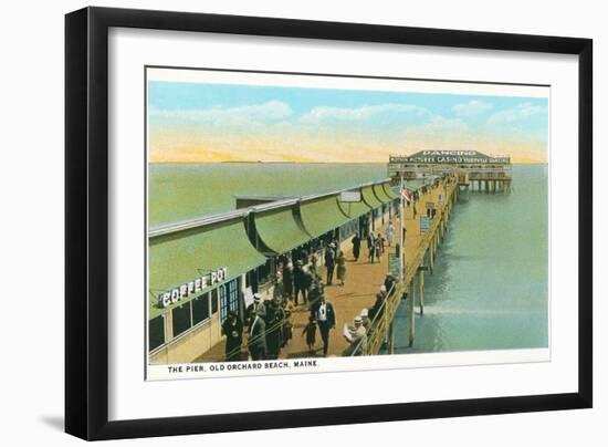 Pier, Old Orchard Beach, Maine-null-Framed Premium Giclee Print