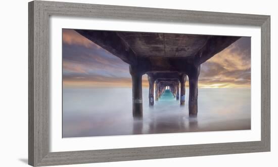 Pier On Sunset 4-Moises Levy-Framed Photographic Print