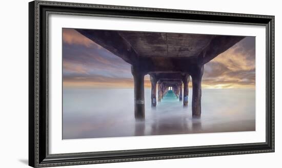 Pier On Sunset 4-Moises Levy-Framed Photographic Print