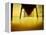 Pier over Golden Sand and Water-Jan Lakey-Framed Premier Image Canvas