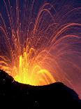 Lava Bursts from Mount Etna, Near Nicolosi, Italy, Wednesday July 25, 2001-Pier Paolo Cito-Mounted Photographic Print