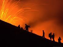 Lava Bursts from Mount Etna, Near Nicolosi, Italy, Wednesday July 25, 2001-Pier Paolo Cito-Photographic Print