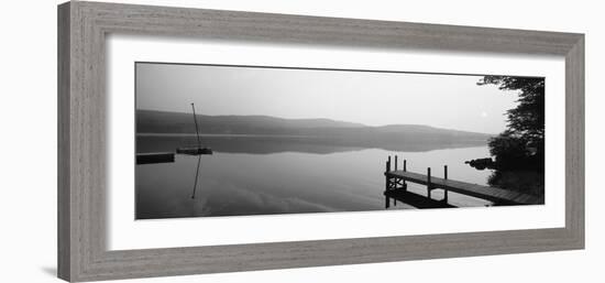 Pier, Pleasant Lake, New Hampshire, USA-null-Framed Premium Photographic Print