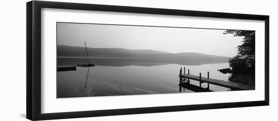 Pier, Pleasant Lake, New Hampshire, USA-null-Framed Photographic Print