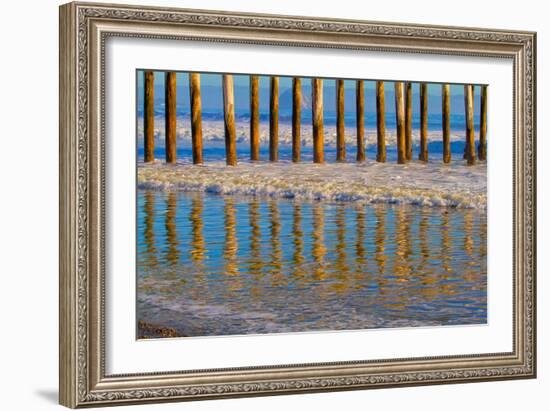 Pier Reflections I-Lee Peterson-Framed Photo