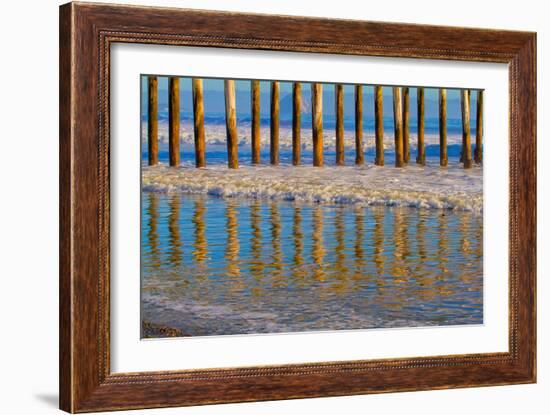 Pier Reflections I-Lee Peterson-Framed Photo