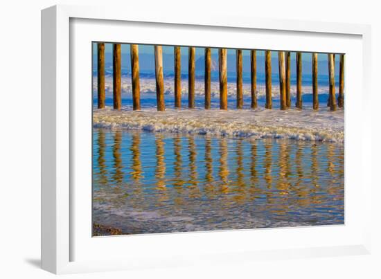 Pier Reflections I-Lee Peterson-Framed Photo