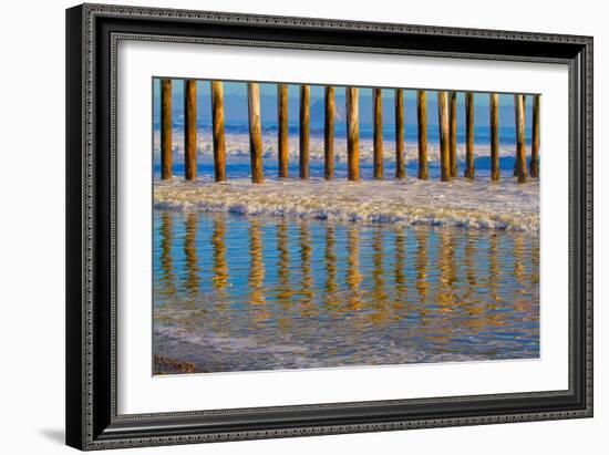 Pier Reflections I-Lee Peterson-Framed Photo