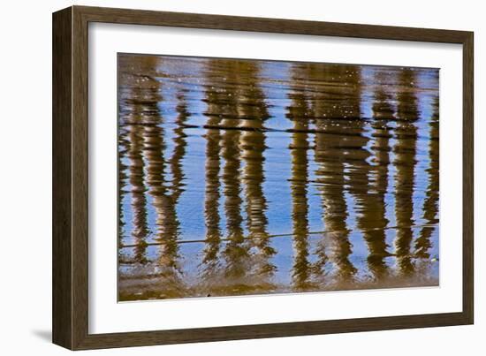 Pier Reflections II-Lee Peterson-Framed Photo