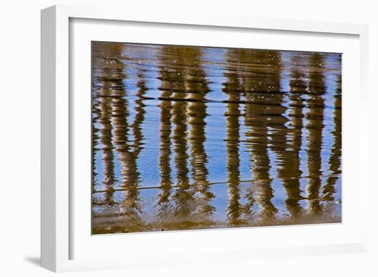 Pier Reflections II-Lee Peterson-Framed Photo