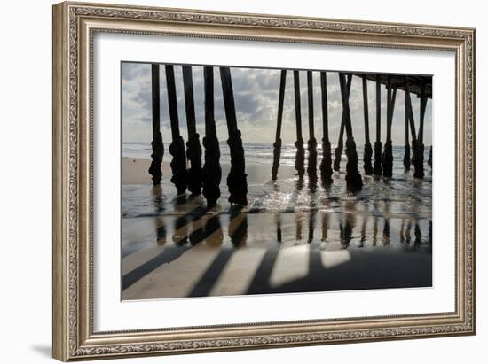 Pier Silhouette I-Lee Peterson-Framed Photo