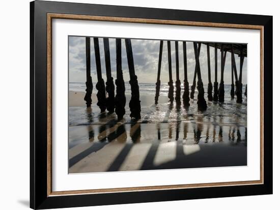 Pier Silhouette I-Lee Peterson-Framed Photo